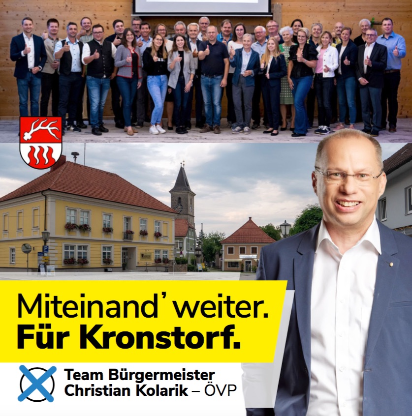 Zukunftsprogramm für Kronstorf. Die Kandidaten.